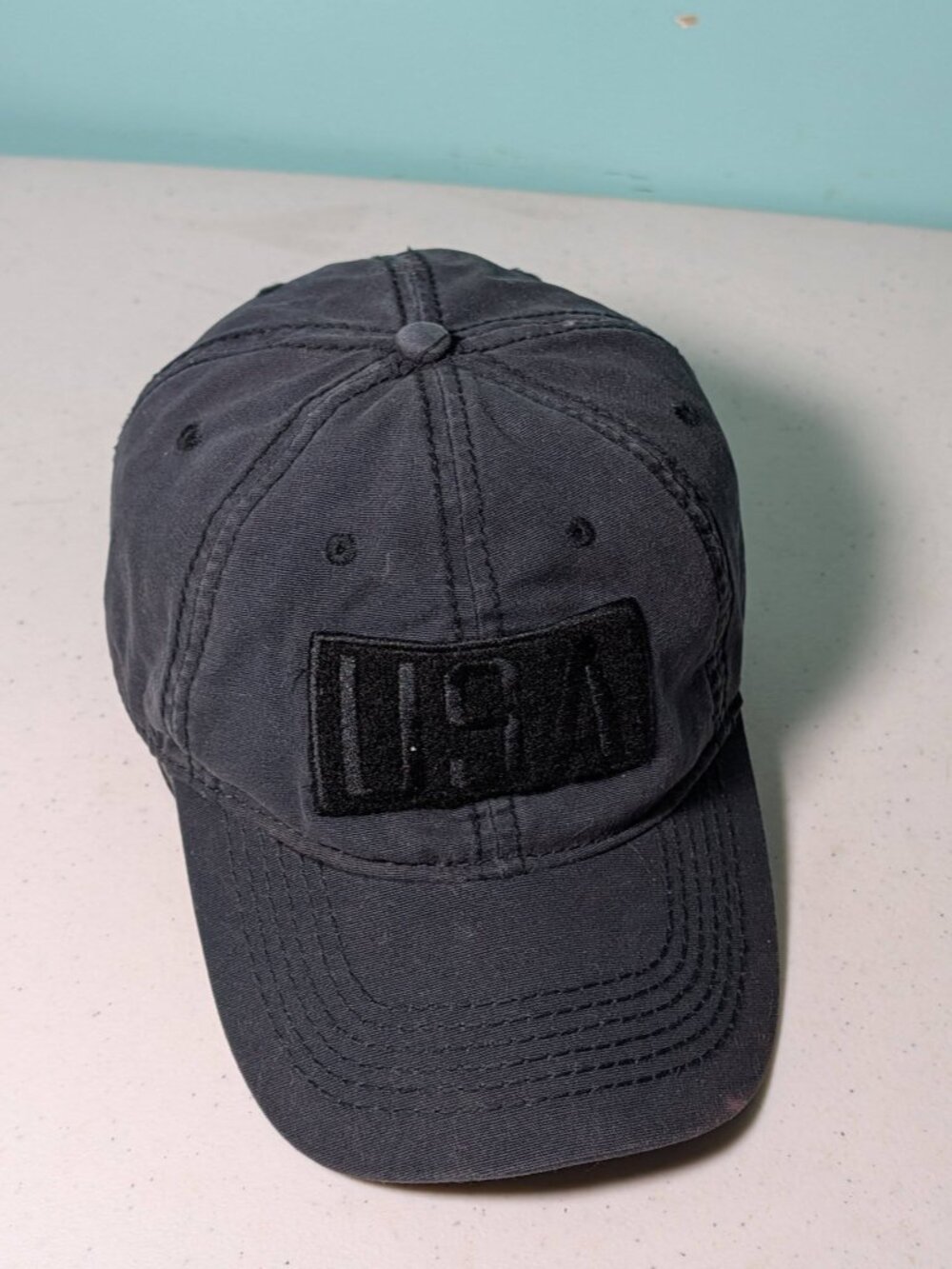 USA Adjustable Patch Hat 100% Cotton Blue - Picture 5 of 10
